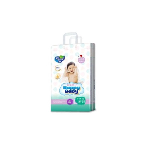 Flovell care happy baby 4l (9-14kg) 54pcs (1*4)