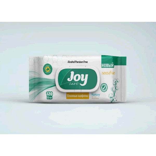 Салфетки влажные joy care 120 штук