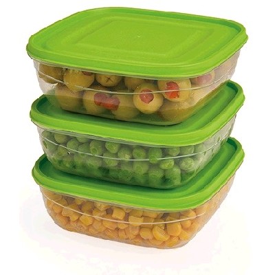 Soft - lock square food saver (set of three) ( 3 