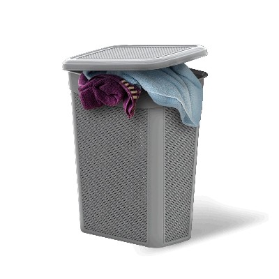 Slim laundry basket with drop design (46 x 29 x 