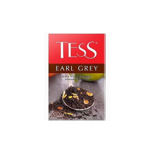 Tess earl grey черный чай 100 гр *15
