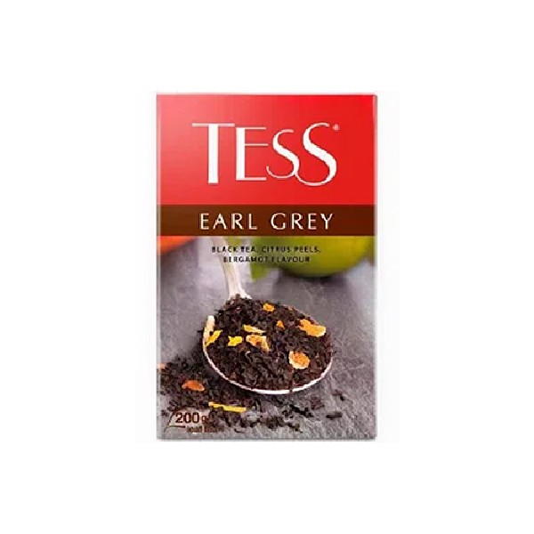 Tess earl grey черный чай 200 гр *12