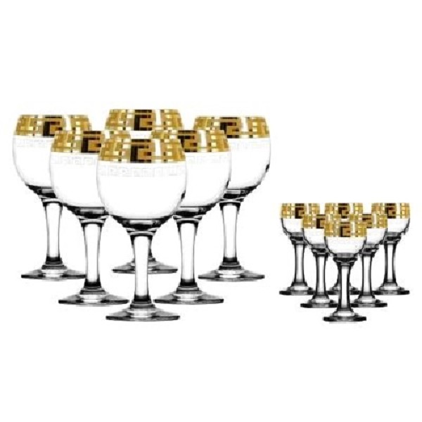 Eav03-411/134/s набор 12 предметов греч. узор 1*4