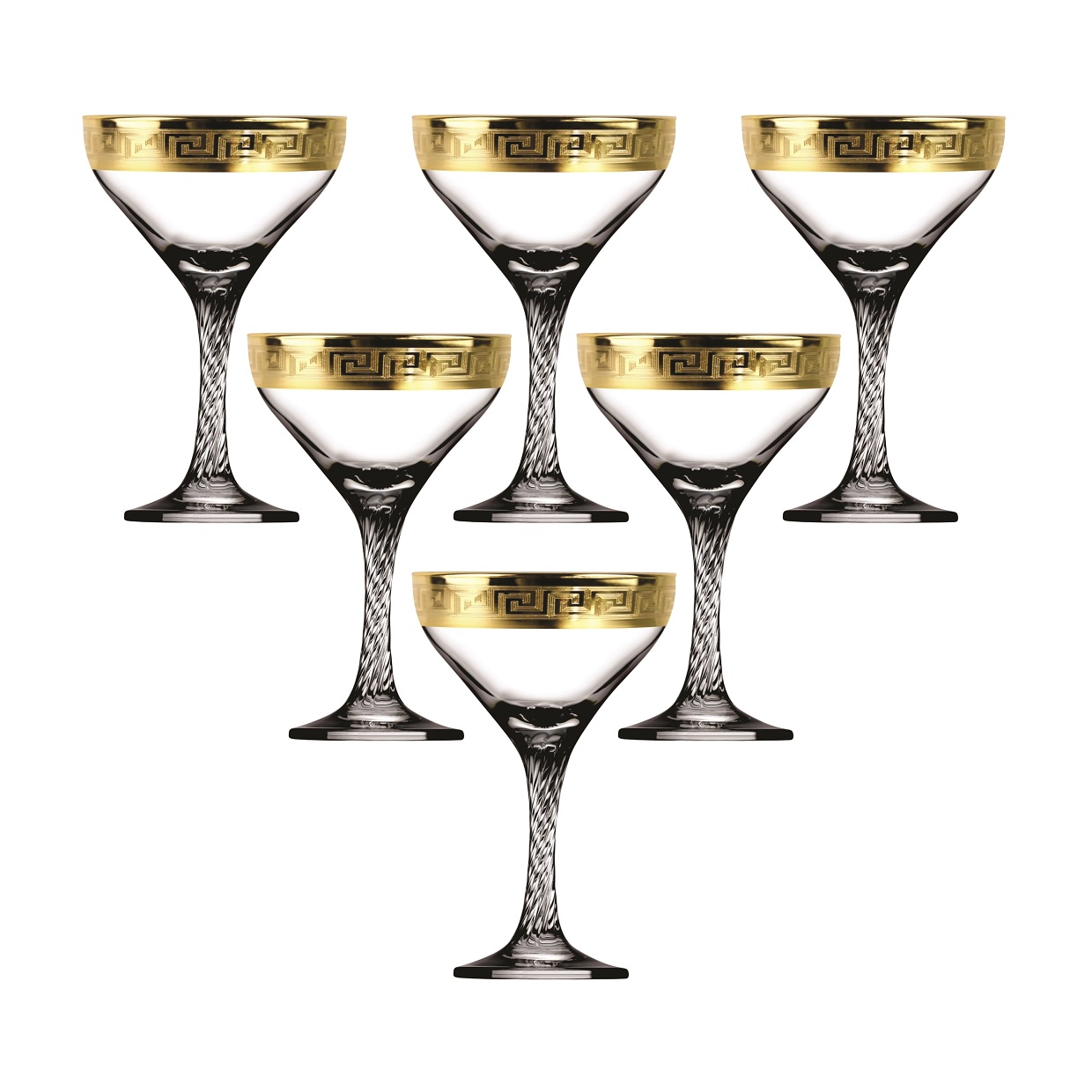 Tav91-616/s набор 6 креманок версаче голд 1*4