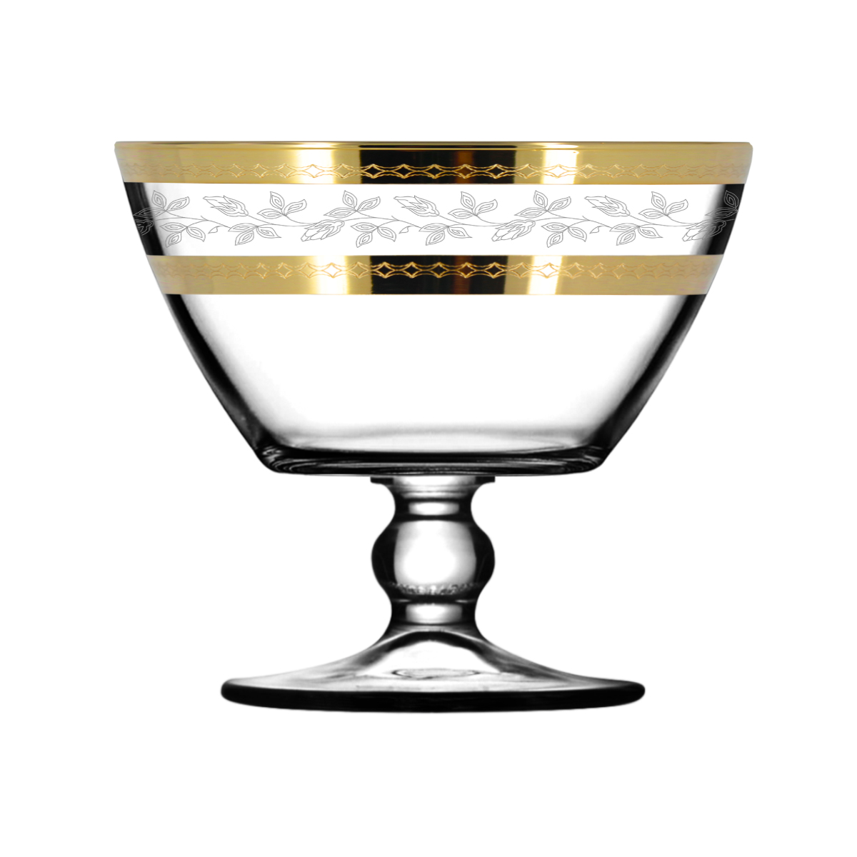 Eav116-2542/s ваза на ножке лоза 1*6